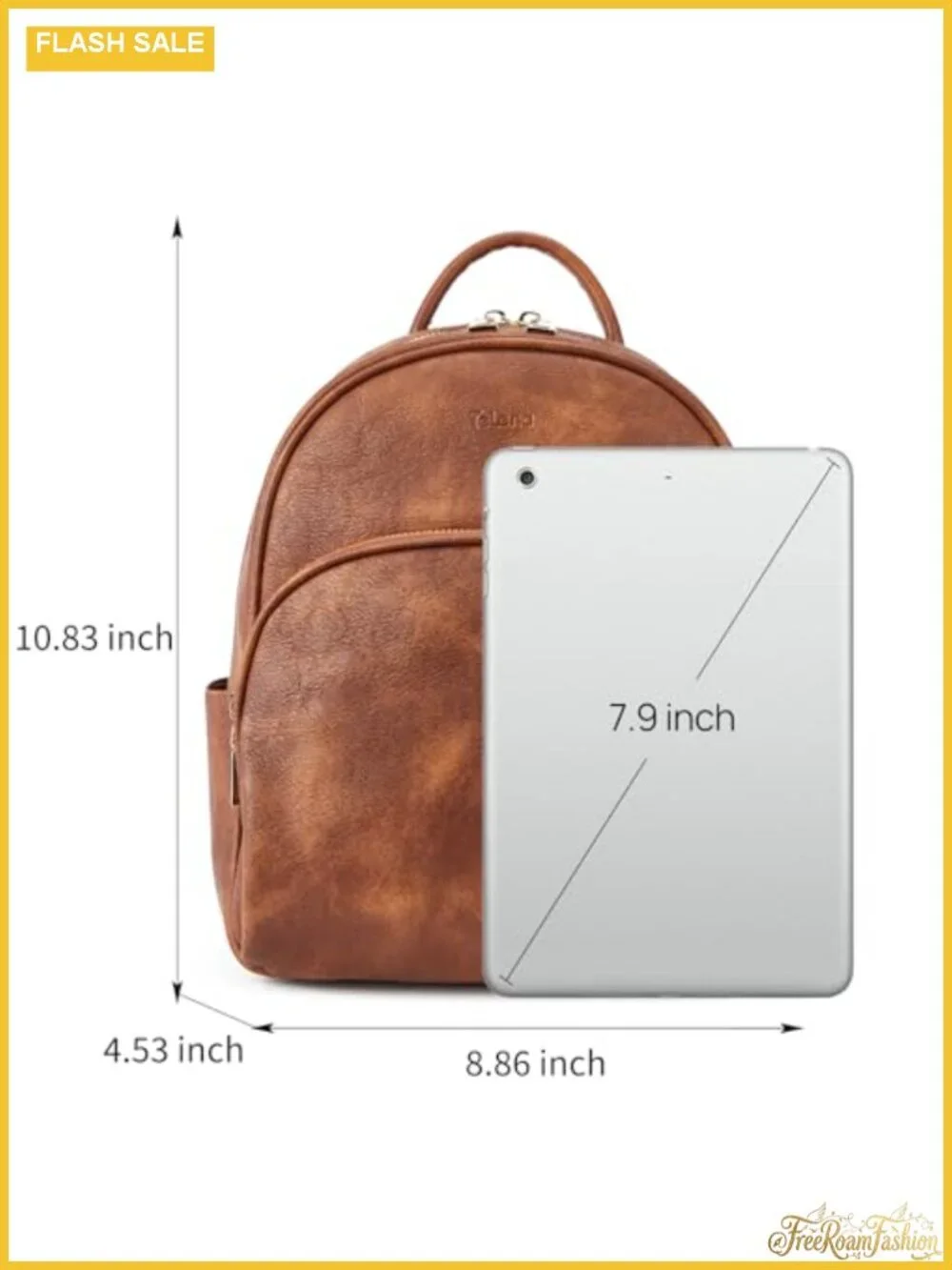 Mini Vegan Leather Backpack Purse for Women Travel Daypack